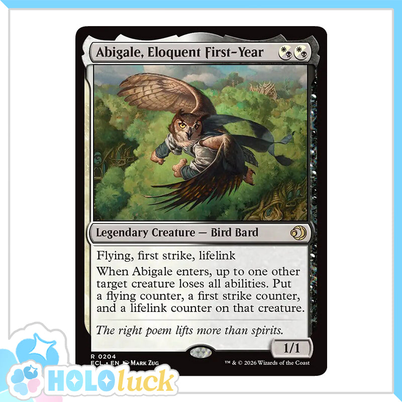 π« Abigale, Eloquent First-Year - ECL 204 π« Lorwyn Eclipsed π« MTG NM