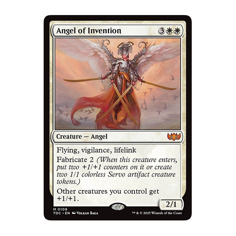 π« Angel of Invention - TDC 004 π« Tarkir Dragonstorm Commander π« Magic the Gathering π« NM