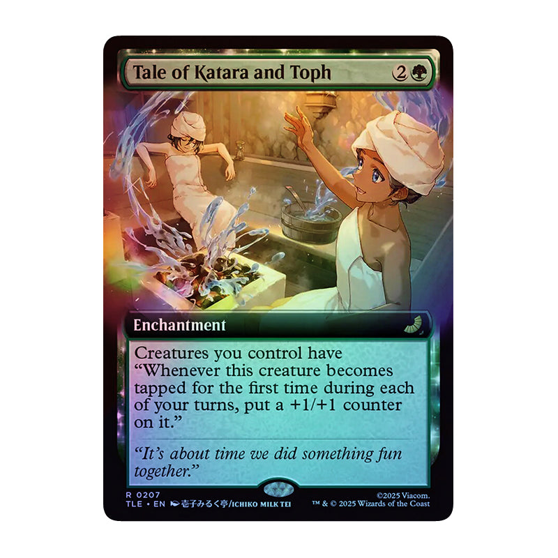 π« Tale of Katara and Toph BORDERLESS FOIL - TLE 207 π« Avatar: The Last Airbender Eternal π« Magic the Gathering π« NM