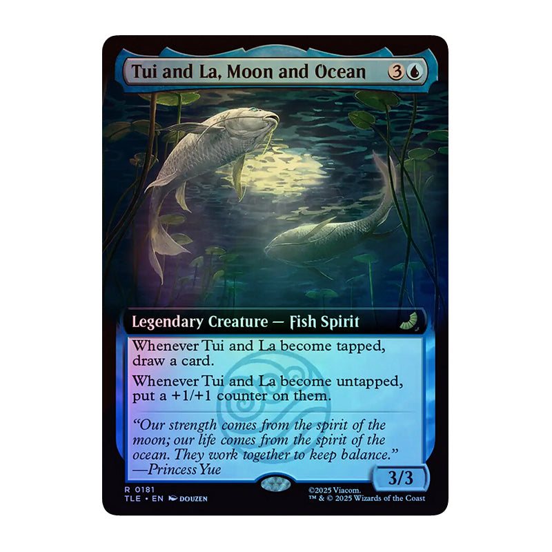 π« Tui and La, Moon and Ocean BORDERLESS FOIL - TLE 181 π« Avatar: The Last Airbender Eternal π« Magic the Gathering π« NM