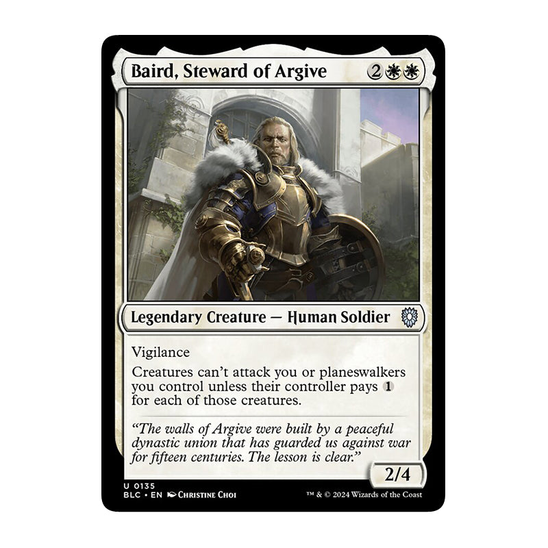 π« Baird, Steward of Argive - BLC 135 π« Bloomburrow Commander π« Magic the Gathering π« NM