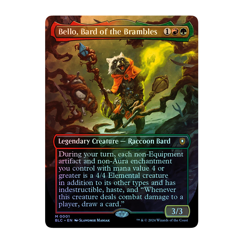 π« Bello, Bard of the Brambles FOIL - BLC 001 π« Bloomburrow Commander π« Magic the Gathering π« NM