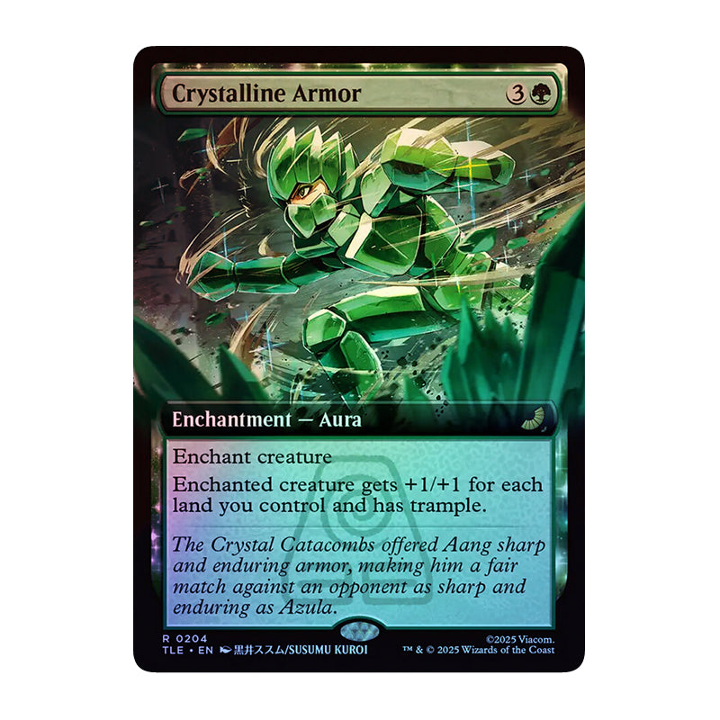 π« Crystalline Armor BORDERLESS FOIL - TLE 204 π« Avatar: The Last Airbender Eternal π« Magic the Gathering π« NM