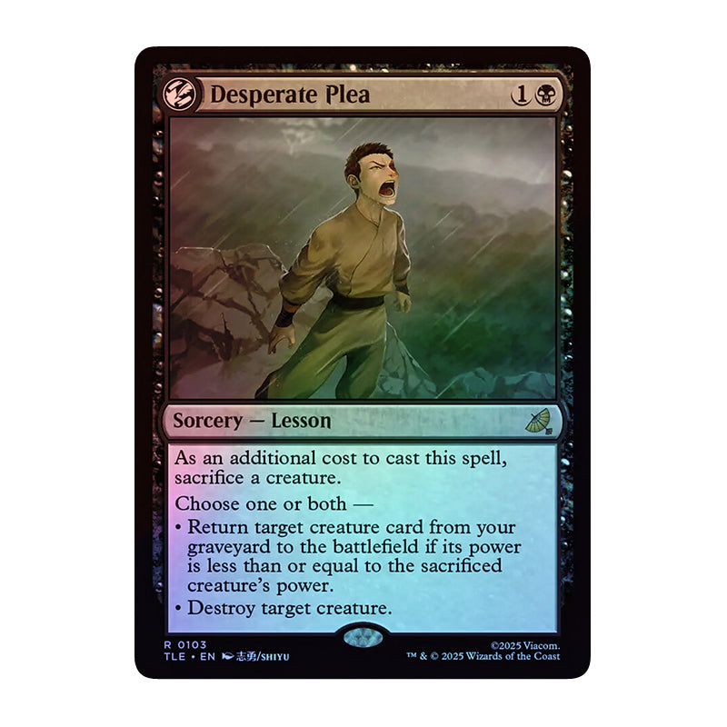 π« Desperate Plea FOIL - TLE 103 π« Avatar: The Last Airbender Eternal π« Magic the Gathering π« NM