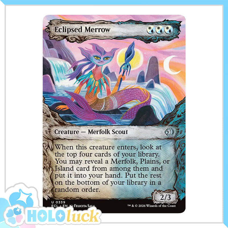 π« Eclipsed Merrow BORDERLESS - ECL 339 π« Lorwyn Eclipsed π« MTG NM
