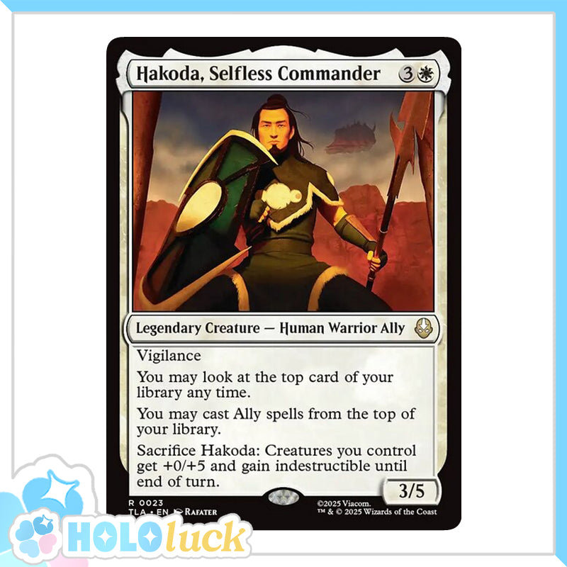 π« Hakoda, Selfless Commander - TLA 23 π« Avatar: The Last Airbender π« MTG NM