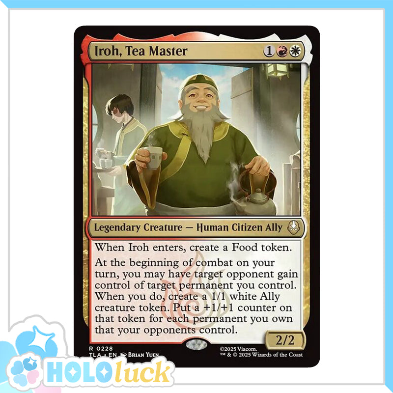 π« Iroh, Tea Master - TLA 228 π« Avatar: The Last Airbender π« MTG NM