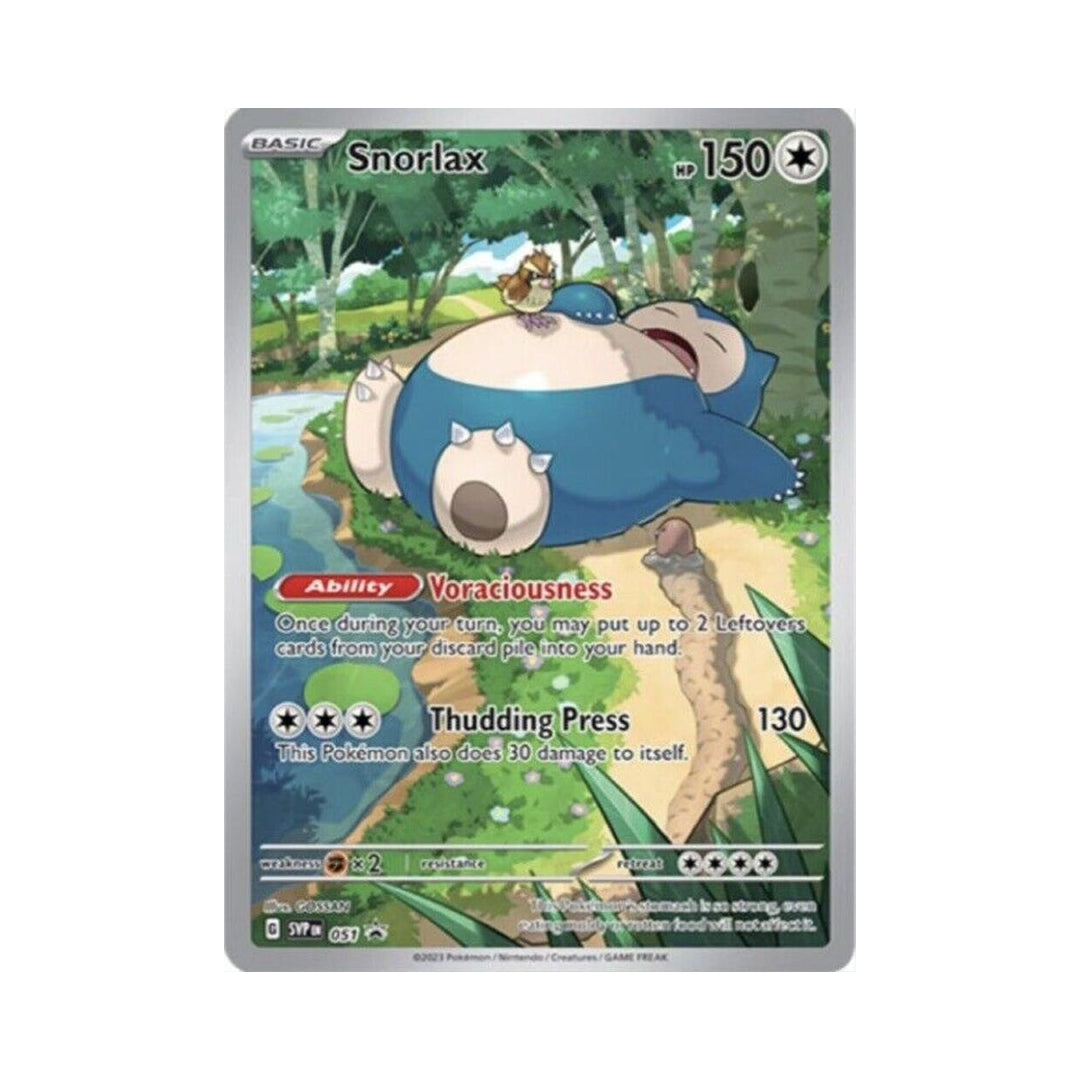 Snorlax SVP051 - Holo Illustration Rare - Scarlet & Violet Black Star Promo