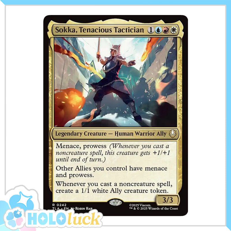 π« Sokka, Tenacious Tactician - TLA 242 π« Avatar: The Last Airbender π« MTG NM