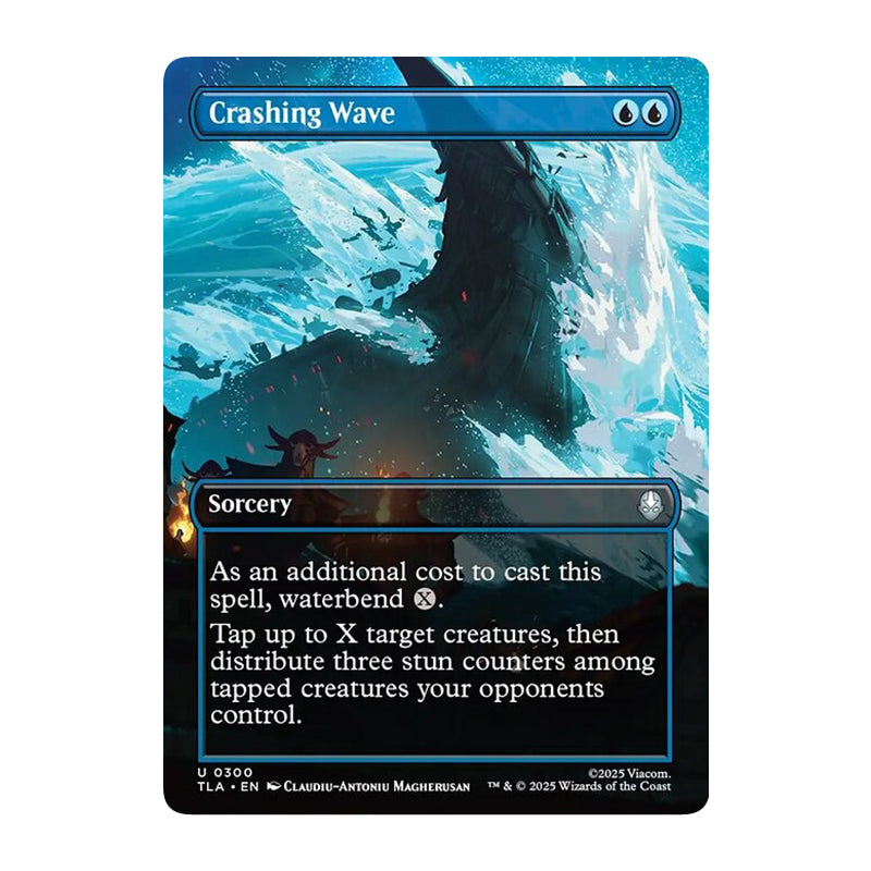 π« Crashing Wave BORDERLESS - TLA 300 π« Avatar: The Last Airbender π« MTG NM