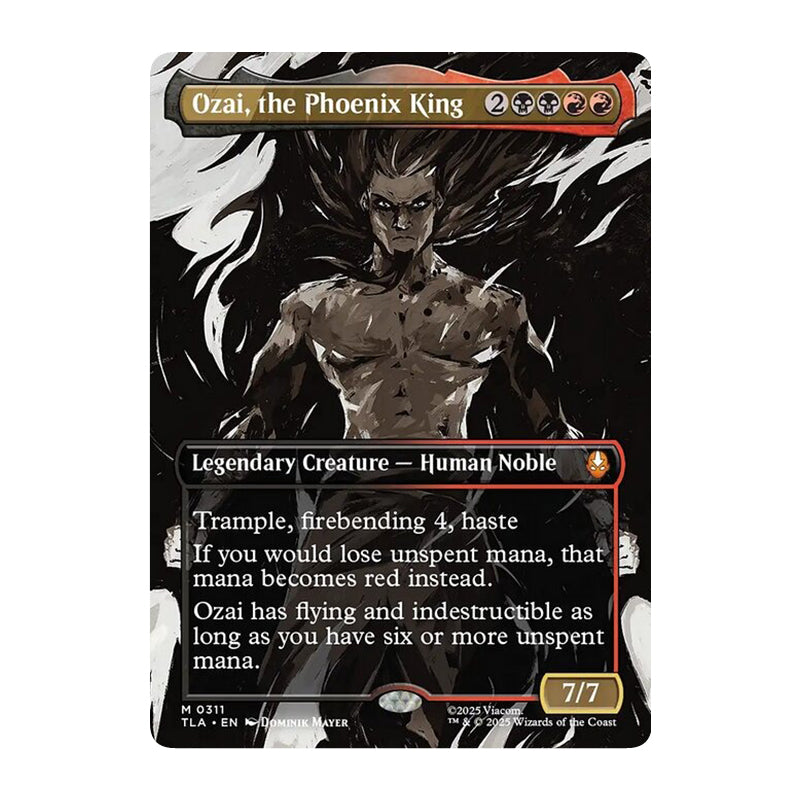 π« Ozai, the Phoenix King BORDERLESS - TLA 311 π« Avatar: The Last Airbender π« MTG NM
