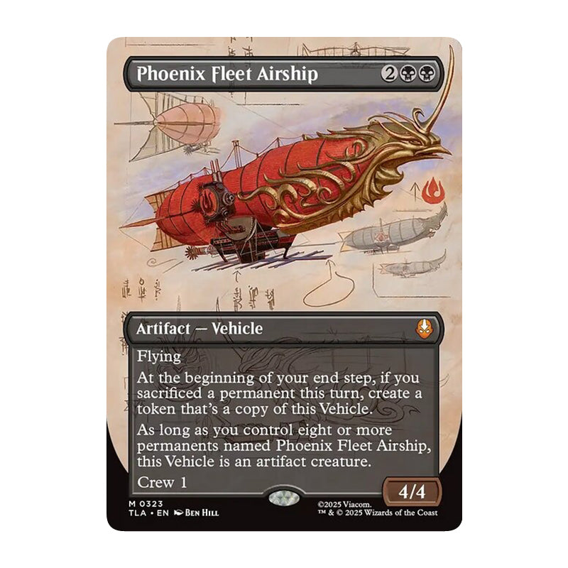 π« Phoenix Fleet Airship BORDERLESS - TLA 323 π« Avatar: The Last Airbender π« MTG NM