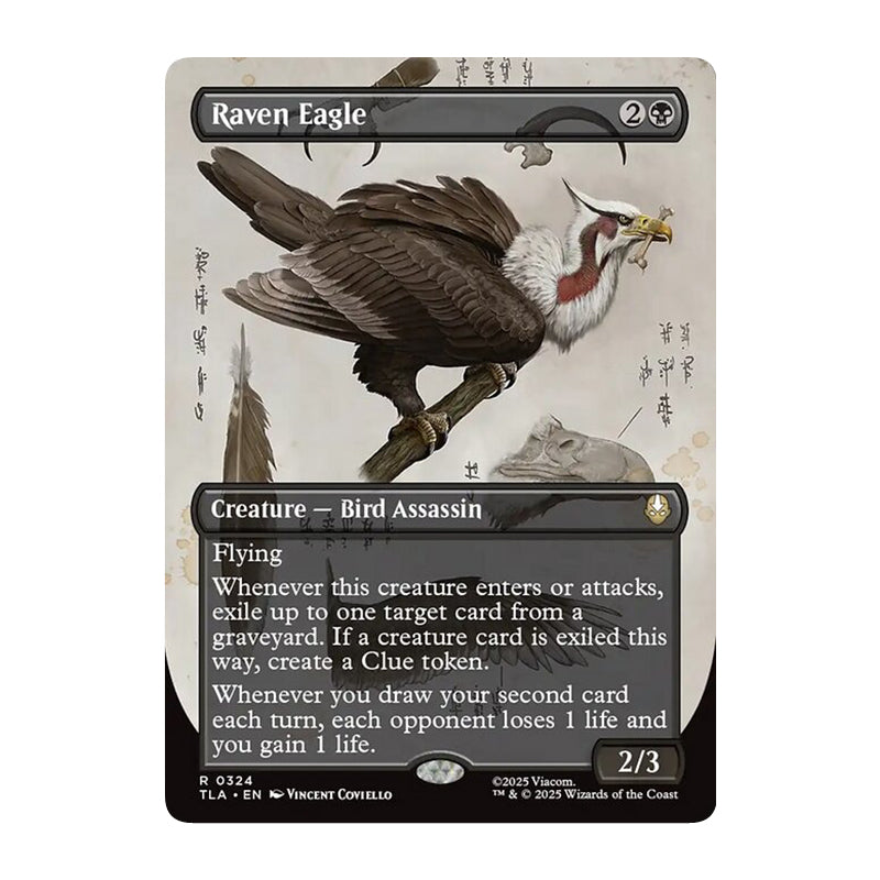 π« Raven Eagle BORDERLESS - TLA 324 π« Avatar: The Last Airbender π« MTG NM