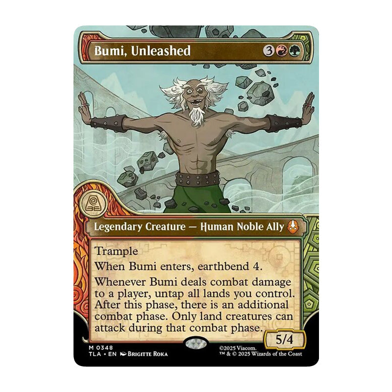 π« Bumi, Unleashed SHOWCASE - TLA 348 π« Avatar: The Last Airbender π« MTG NM