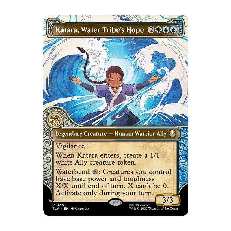 π« Katara, Water Tribe's Hope SHOWCASE - TLA 351 π« Avatar: The Last Airbender π« MTG NM