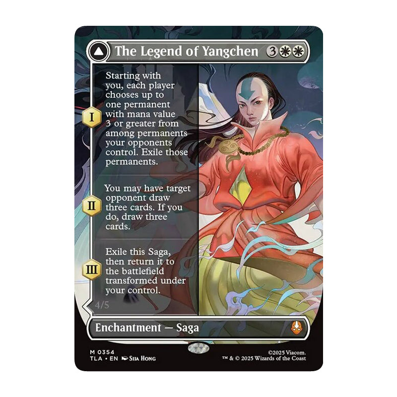 π« The Legend of Yangchen // Avatar Yangchen BORDERLESS - TLA 354 π« Avatar: The Last Airbender π« MTG NM