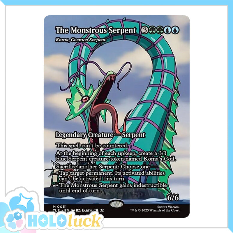 π« Koma, Cosmos Serpent // The Monstrous Serpent - TLE 51 π« Avatar: The Last Airbender Eternal π« MTG NM