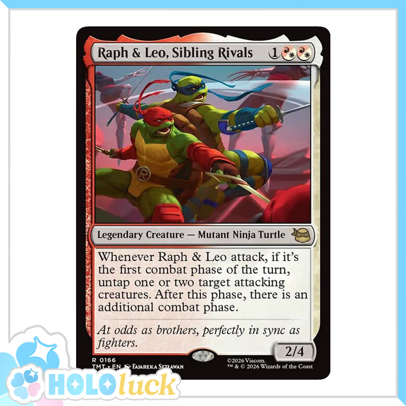 π« Raph & Leo, Sibling Rivals - TMT 166 π« Teenage Mutant Ninja Turtles π« TMNT MTG NM