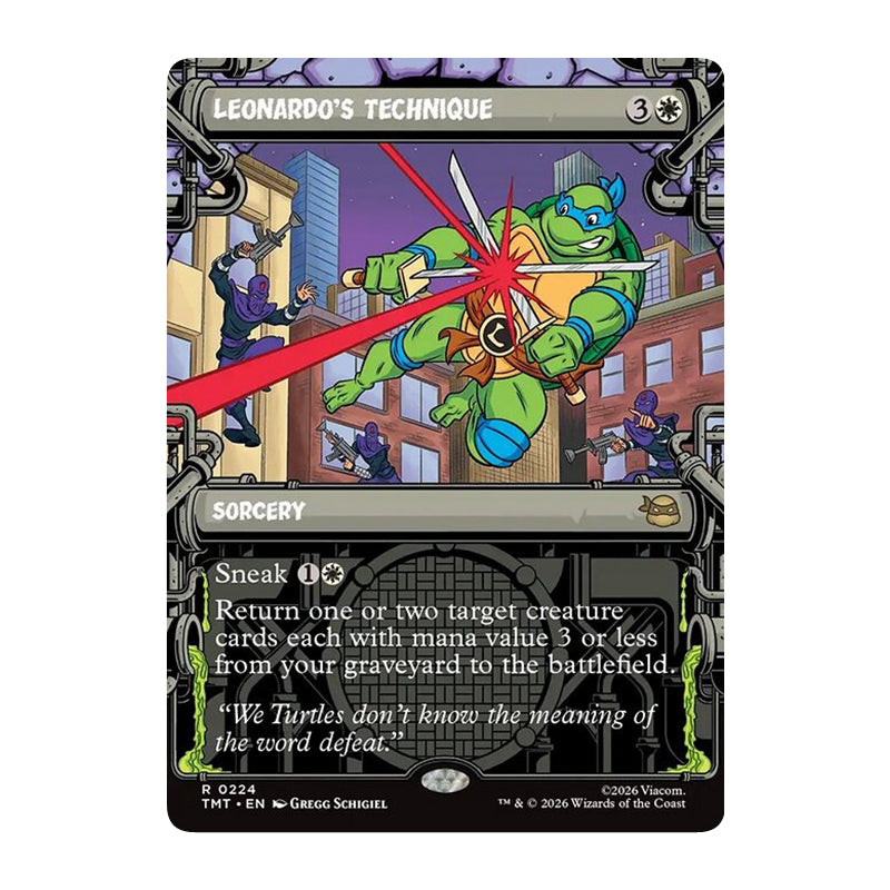 π« Leonardo's Technique SHOWCASE - TMT 224 π« Teenage Mutant Ninja Turtles π« MTG NM