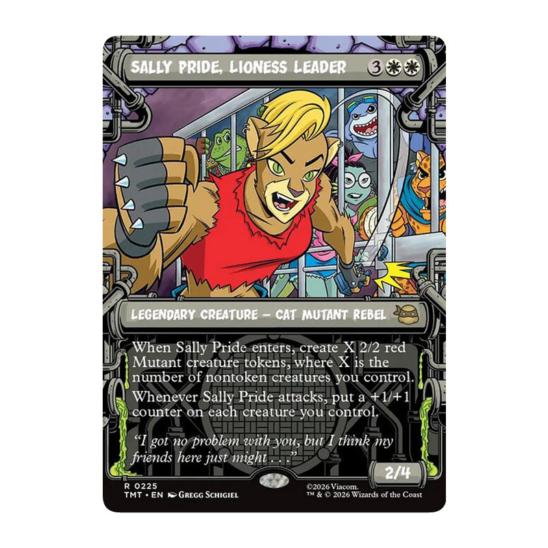 π« Sally Pride, Lioness Leader SHOWCASE - TMT 225 π« Teenage Mutant Ninja Turtles π« MTG NM
