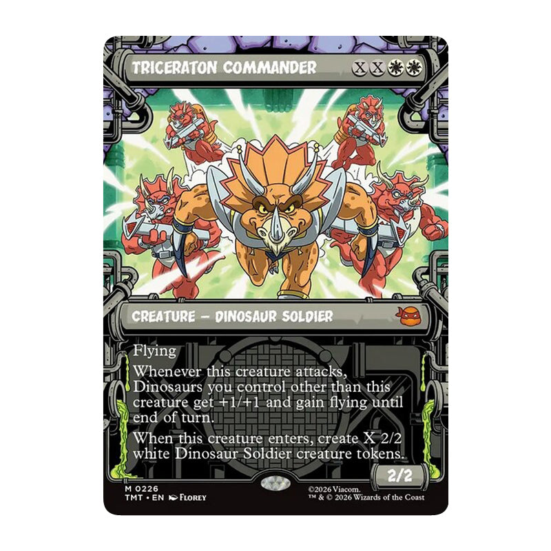 π« Triceraton Commander SHOWCASE - TMT 226 π« Teenage Mutant Ninja Turtles π« MTG NM