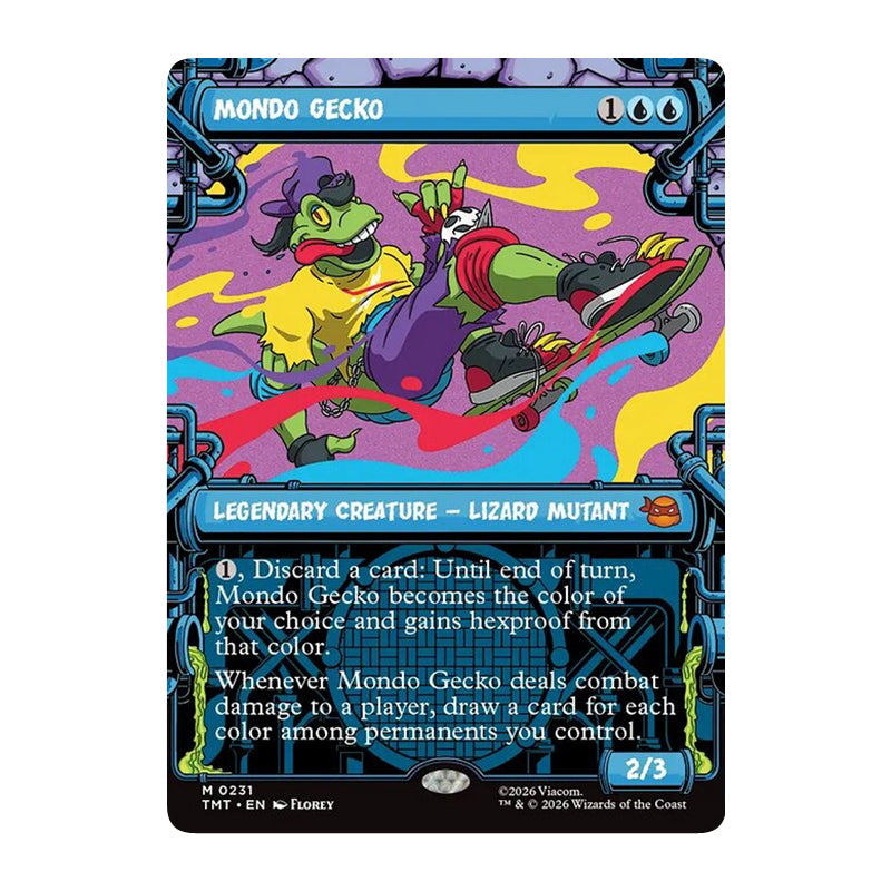 π« Mondo Gecko SHOWCASE - TMT 231 π« Teenage Mutant Ninja Turtles π« MTG NM