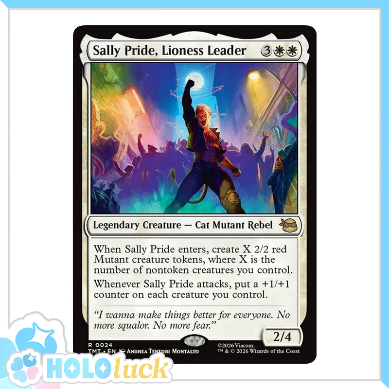 π« Sally Pride, Lioness Leader - TMT 24 π« Teenage Mutant Ninja Turtles π« TMNT MTG NM