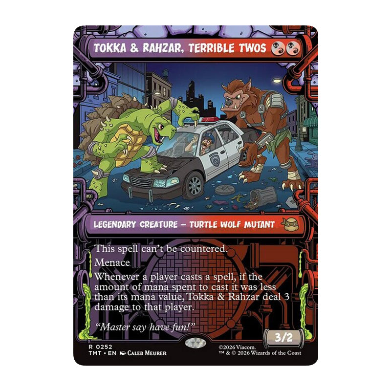 π« Tokka & Rahzar, Terrible Twos SHOWCASE - TMT 252 π« Teenage Mutant Ninja Turtles π« MTG NM