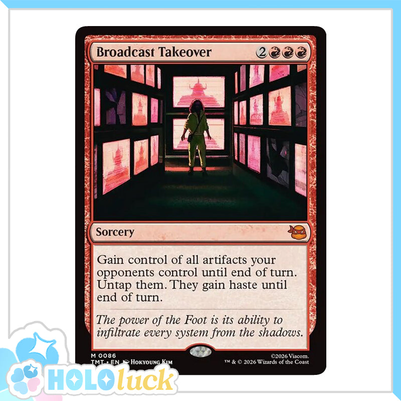 π« Broadcast Takeover - TMT 86 π« Teenage Mutant Ninja Turtles π« TMNT MTG NM