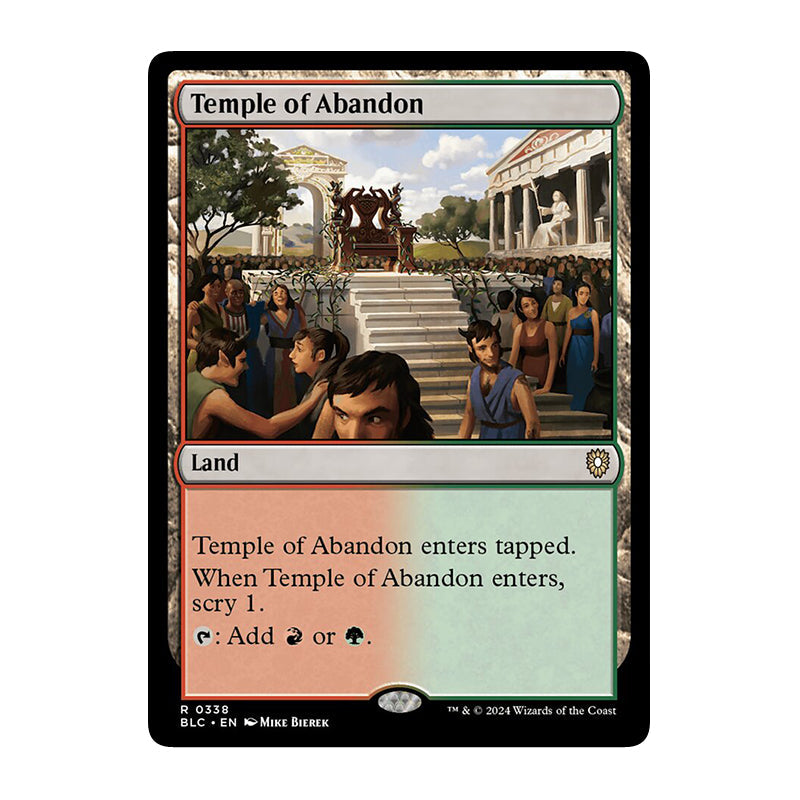 π« Temple of Abandon - BLC 338 π« Bloomburrow Commander π« Magic the Gathering π« NM