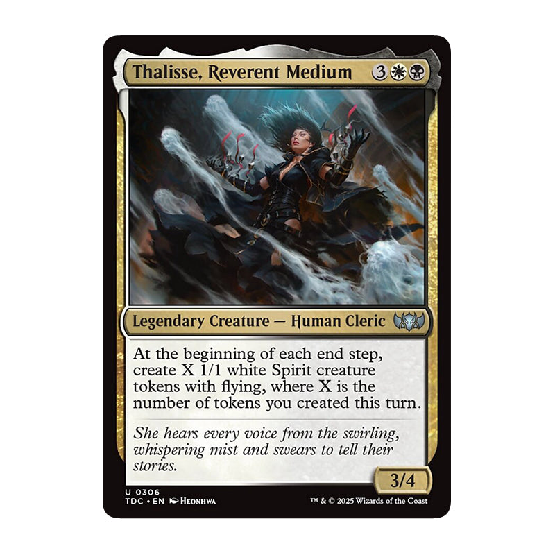 π« Thalisse, Reverent Medium - TDC 285 π« Tarkir Dragonstorm Commander π« Magic the Gathering π« NM