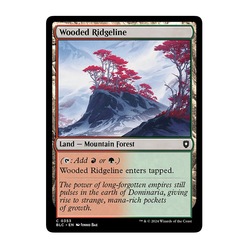 π« Wooded Ridgeline - BLC 353 π« Bloomburrow Commander π« Magic the Gathering π« NM