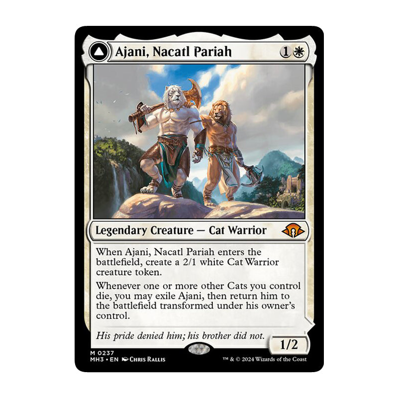 π« Ajani, Nacatl Pariah // Ajani, Nacatl Avenger - MH3 237 π« Modern Horizons 3 π« Magic the Gathering π« NM