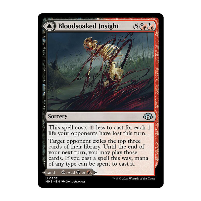 π« Bloodsoaked Insight // Sanguine Morass - MH3 252 π« Modern Horizons 3 π« MTG NM
