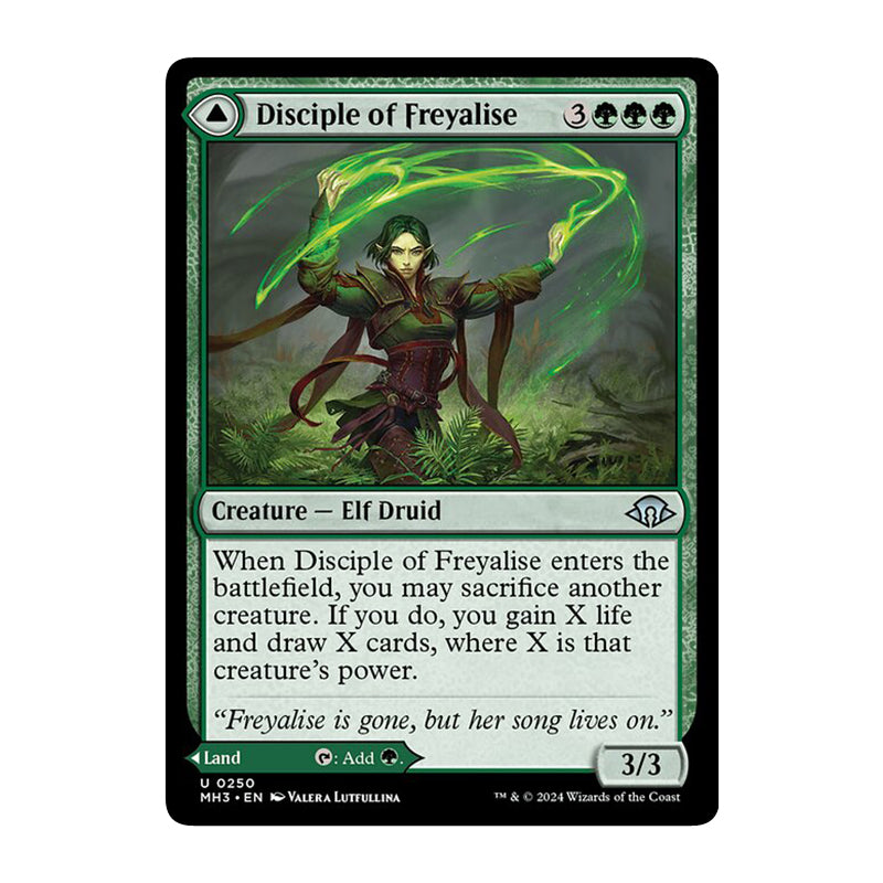 π« Disciple of Freyalise // Garden of Freyalise - MH3 250 π« Modern Horizons 3 π« MTG NM
