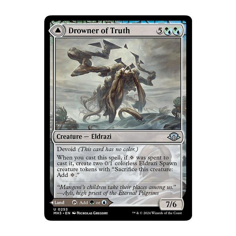 π« Drowner of Truth // Drowned Jungle - MH3 253 π« Modern Horizons 3 π« MTG NM
