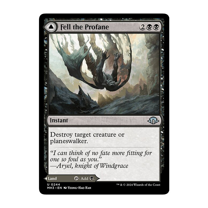 π« Fell the Profane // Fell Mire - MH3 244 π« Modern Horizons 3 π« MTG NM
