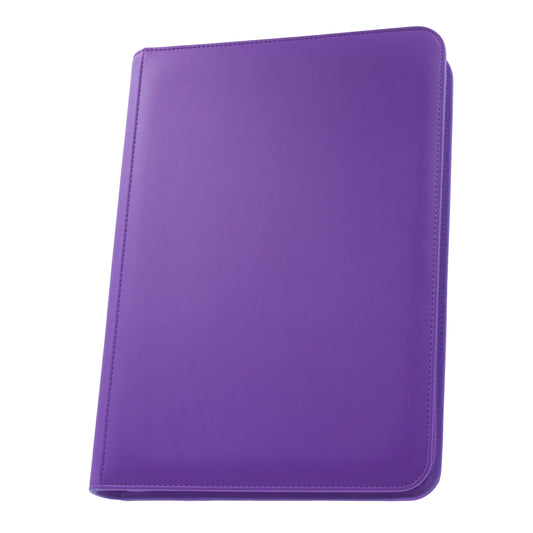 Stealth 9 Pocket Zip Binder - Purple