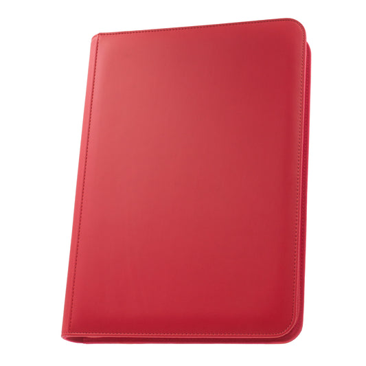 Stealth 9 Pocket Zip Binder - Red