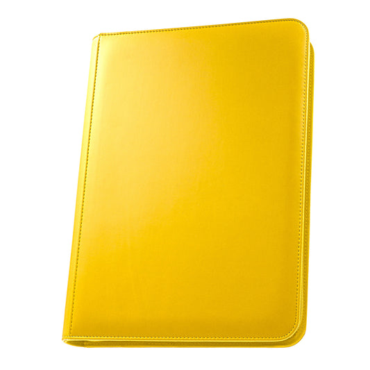 Stealth 9 Pocket Zip Binder - Yellow