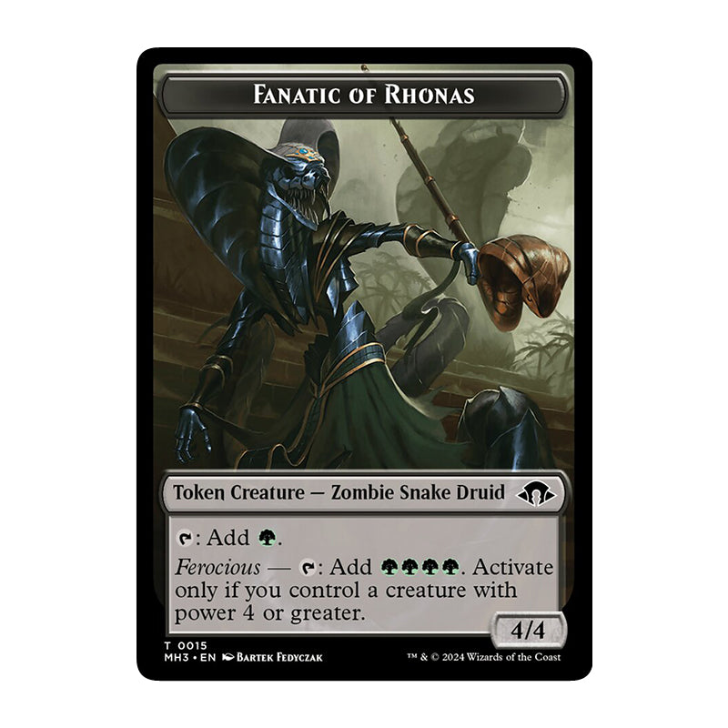 π« Fanatic of Rhonas Token - MH3 T0015 π« Modern Horizons 3 π« Magic the Gathering π« NM
