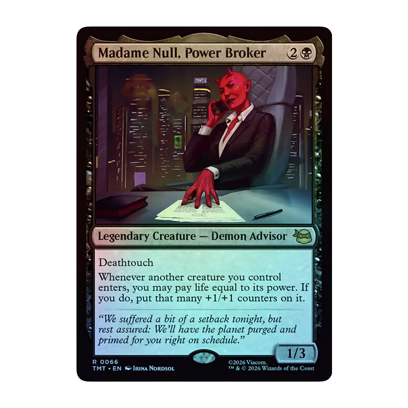 π« Madame Null, Power Broker - TMT 66 π« Teenage Mutant Ninja Turtles π« TMNT MTG NM