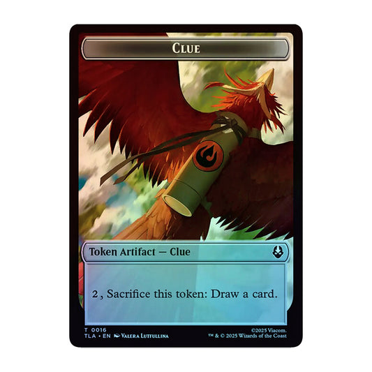💫 Ally 0008 // Clue 0016 - Double- Sided Token FOIL - TLA 💫 Avatar: The Last Airbender 💫 Magic the Gathering 💫 NM