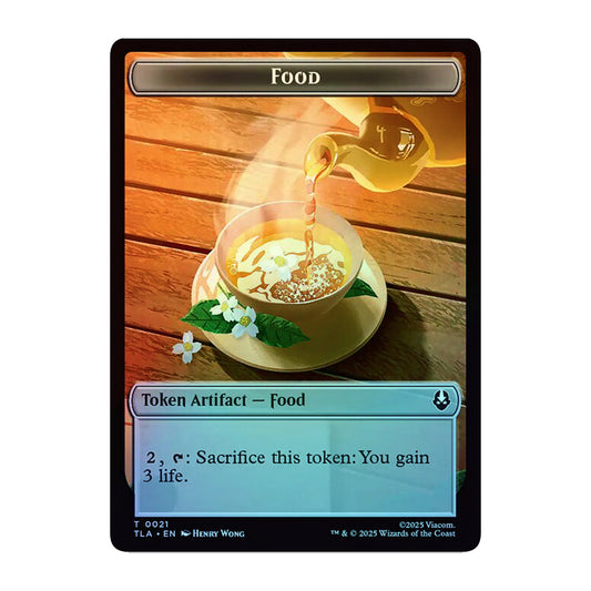 💫 Monk 0010 // Food 0021 - Double- Sided Token FOIL - TLA 💫 Avatar: The Last Airbender 💫 Magic the Gathering 💫 NM