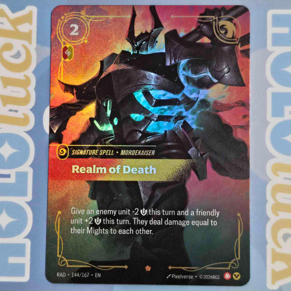 💫  Mordekaiser Signature Spell - Realm of Death RAD 144/167 💫 Radiance 💫 Riftbound NM