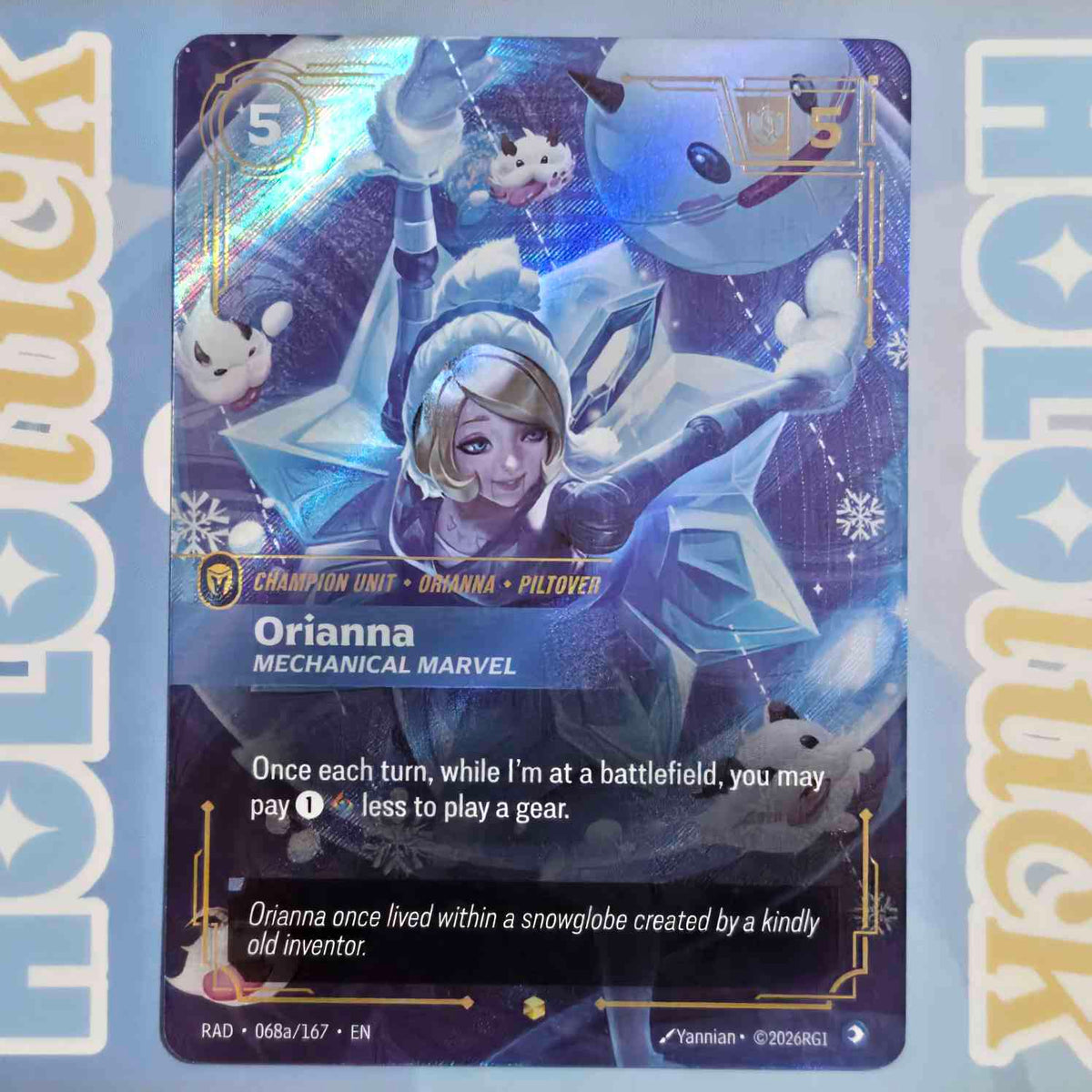 💫  Orianna Mechanical Marvel - 068a/167 RAD 💫 Radiance 💫 Riftbound NM