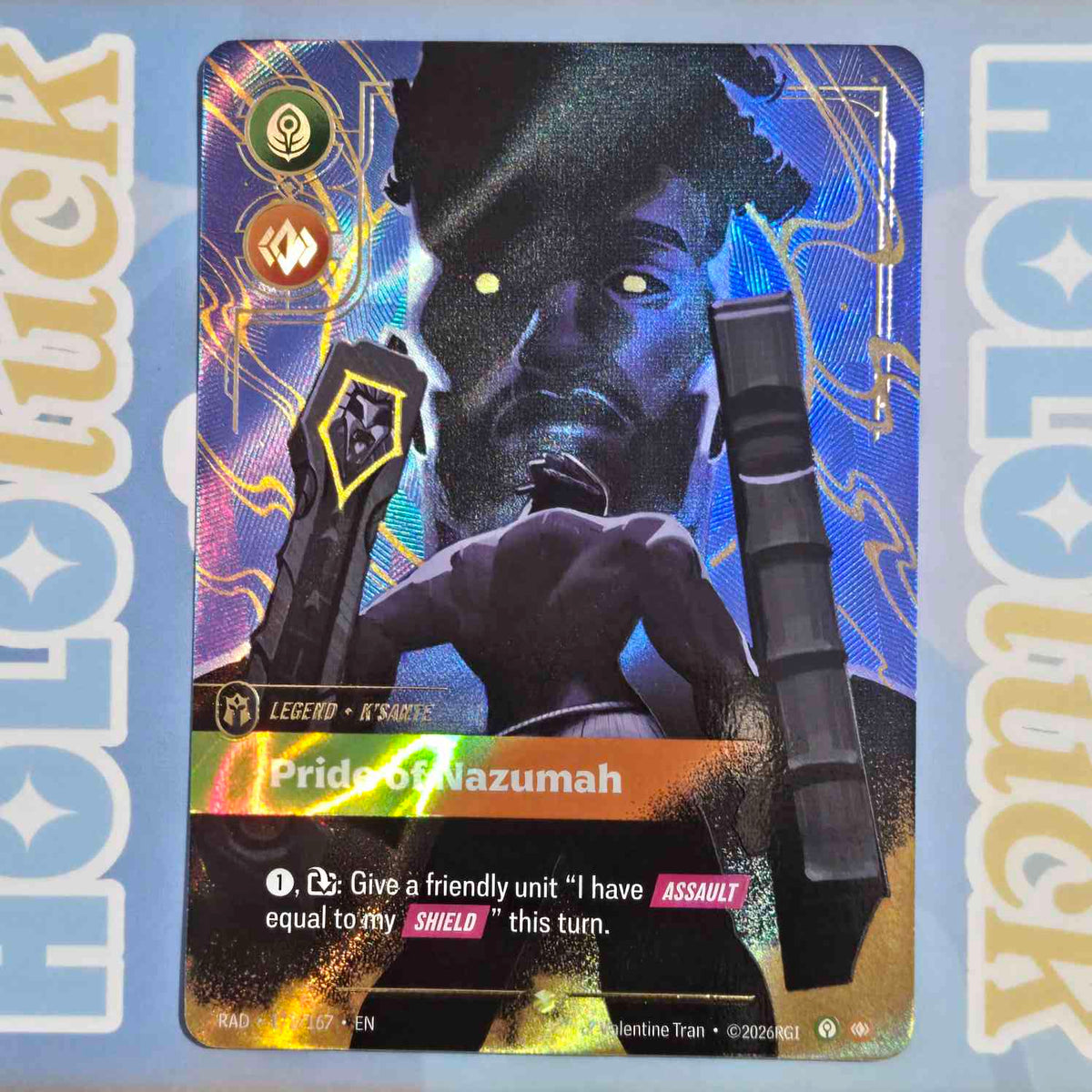 💫  K'sante, Pride of Nazumah (Overnumbered) - 172/167 RAD 💫 Radiance 💫 Riftbound NM