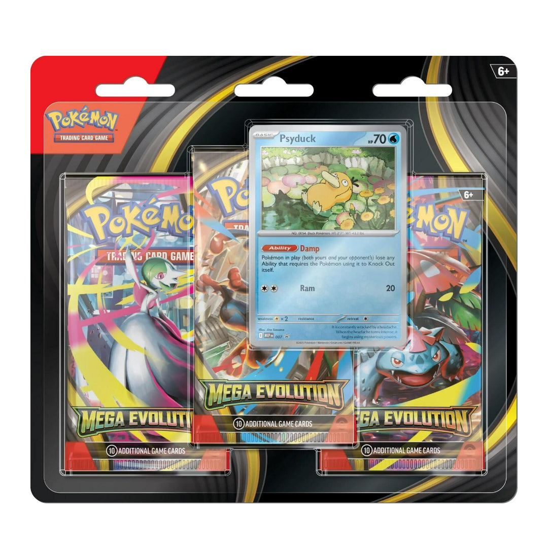 Mega Evolution 3 Pack Blister - Psyduck