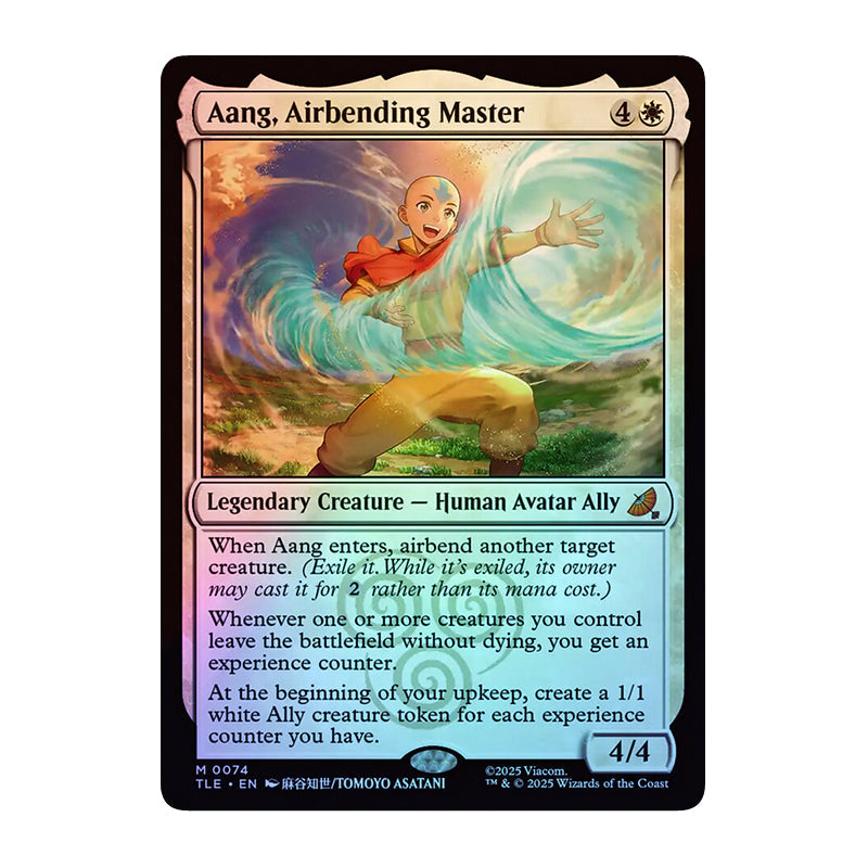 💫  Aang, Airbending Master FOIL - TLE 74 💫 Avatar: The Last Airbender Eternal 💫 Magic the Gathering 💫 NM