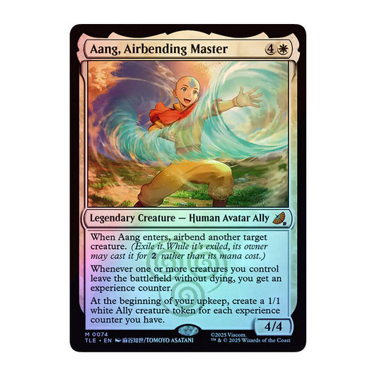 💫  Aang, Airbending Master FOIL - TLE 74 💫 Avatar: The Last Airbender Eternal 💫 Magic the Gathering 💫 NM